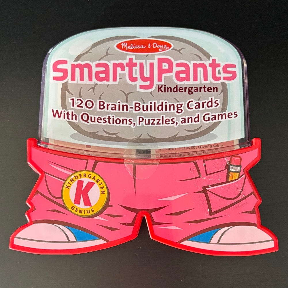 Melissa & Doug Kindergarten Smarty Pants Cards with questions, puzzles, games